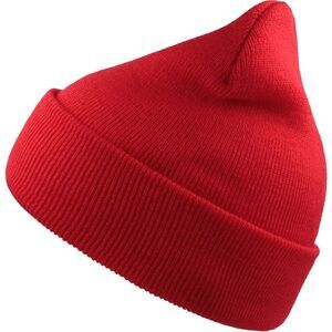 Atlantis Unisex Adult Wind Recycled Cuffed Beanie / Red